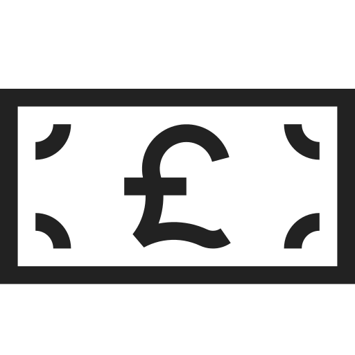 Banknote, gbp, money, currency, finance, payment icon