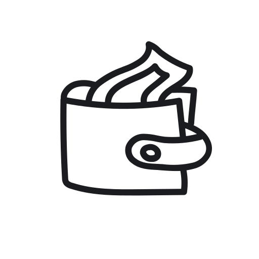 Wallet, money, finance, payment, dollar, cash icon