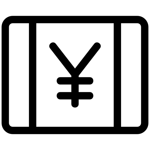 Yen, money, business, finance, currency, bank icon