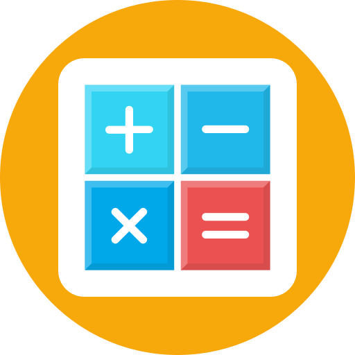 Budget, calculator, math, numbers icon