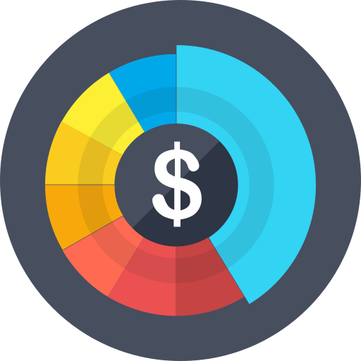 Chart, graph, infographic, investment, report, stocks icon