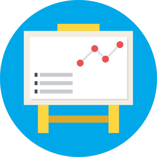 Board, chart, graph, presentation icon