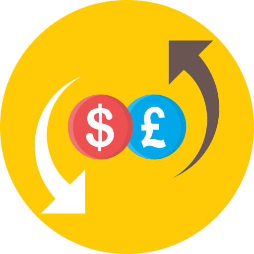 Currency, exchange, money icon