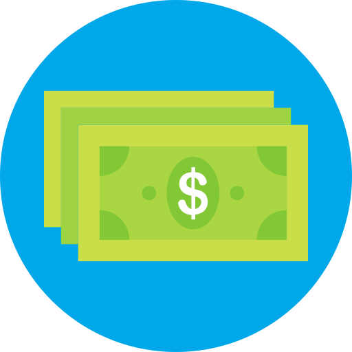 Cash, dollar, paper money, payment icon