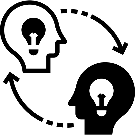 Skill, transferring, brain, human, head, person icon