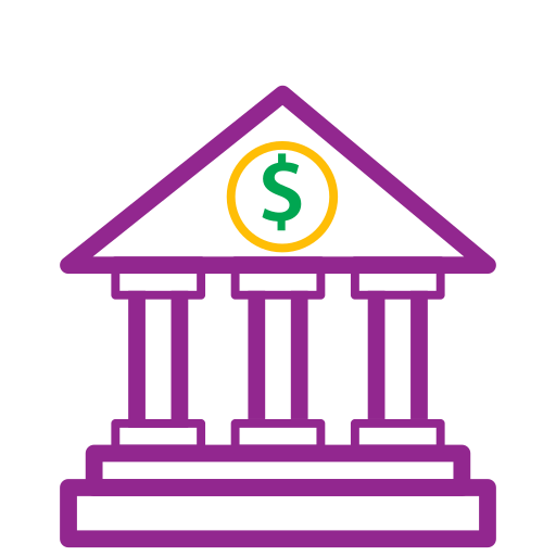 Money, bank icon