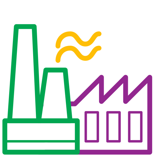 Production, plant, factory icon