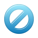 Block, blue icon