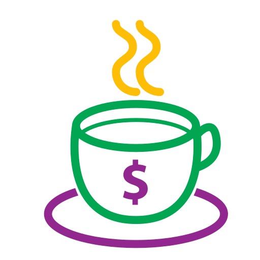 Cup, coffee, money, tea icon