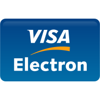 Visa, electron, curved icon