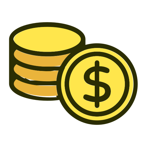 Bank, cash, coin, dollar, money, payment icon