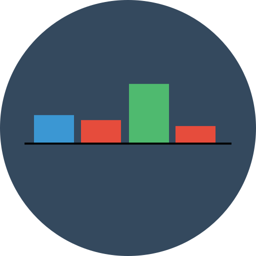 Analytics, keynote, chart, up icon