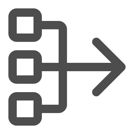 Arrow, group, next step, summary icon