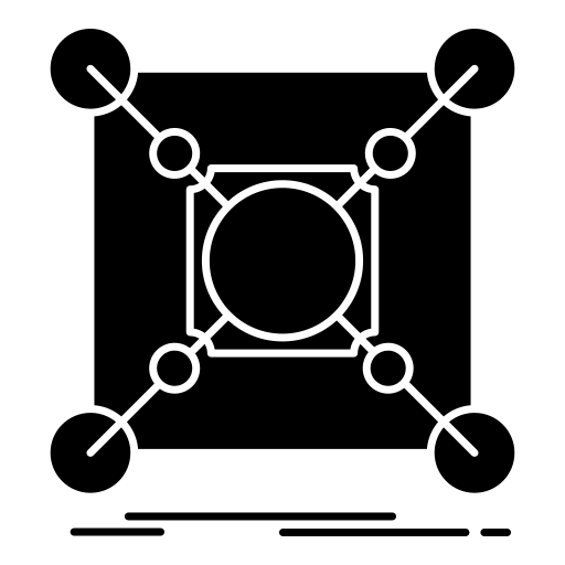 3d, base, center, connection, data, hub, print icon