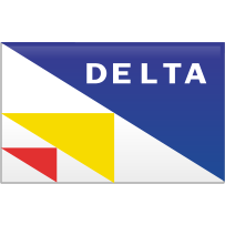 Delta, straight icon