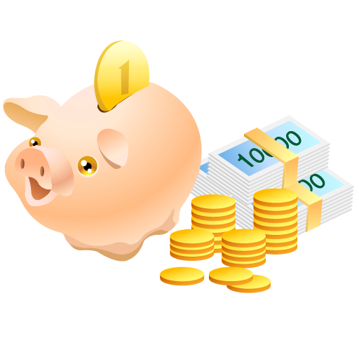 Cash, coins, money, pig, piggy bank, safe icon