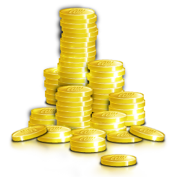 Cash, coins, funding, money, venture capital icon