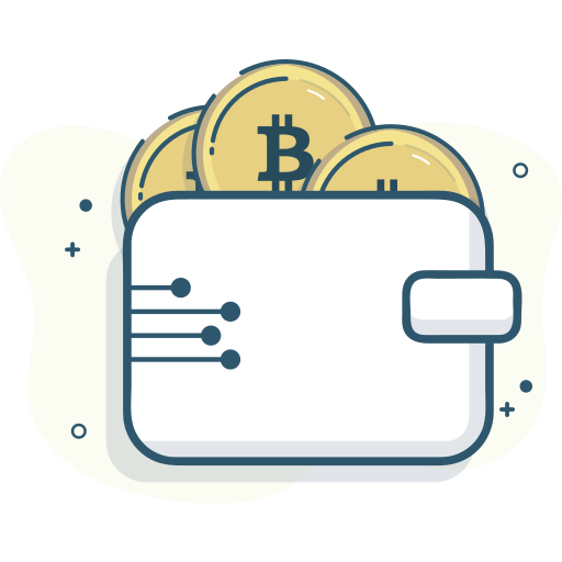 Bitcoin wallet, wallet icon