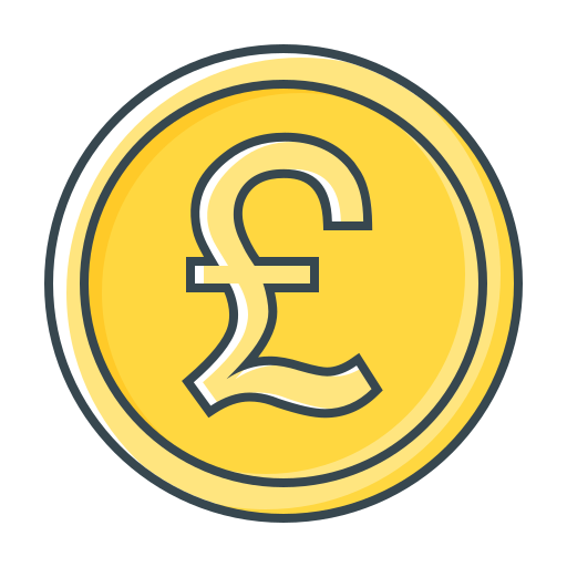Coin, currency, gbp, pound icon