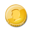 Base, coin, fugue, gold, single icon