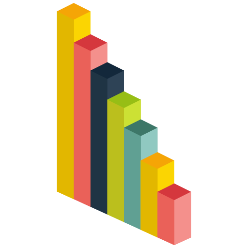 Bars, data, infographic, information icon