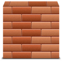 Bricks, firewall icon