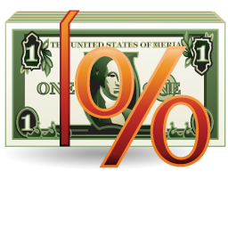Money, cash, percentage, rent icon