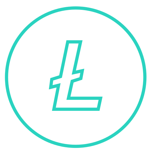 Coin, currency, digital currency, litecoin icon