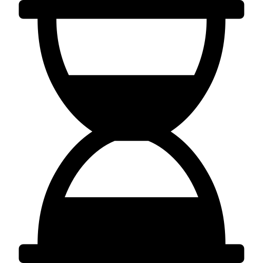 Half, hourglass icon