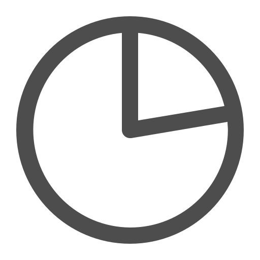 Chart, graph, pie, sector icon