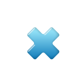 Sub, blue, delete icon