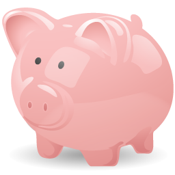Cash, money, pig, piggy bank, savings icon