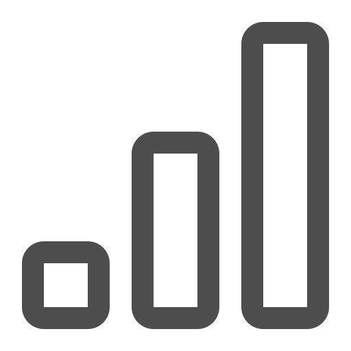 Bar, chart, going up, graph icon