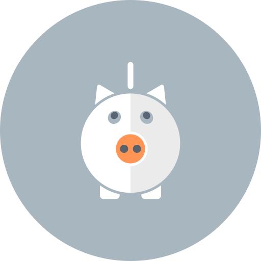 Cash, money, pig, piggy bank, savings icon