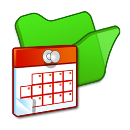 Folder, green, scheduled, tasks icon