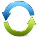 Arrows, refresh, reload, green, blue icon