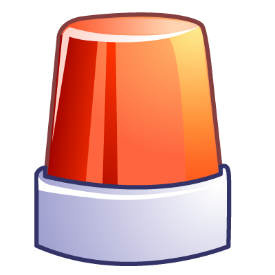 Alert, emergency icon