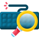 computer,keyboard,seo and web,magnifying glass,eye,hacker,cyber attack,keylogger