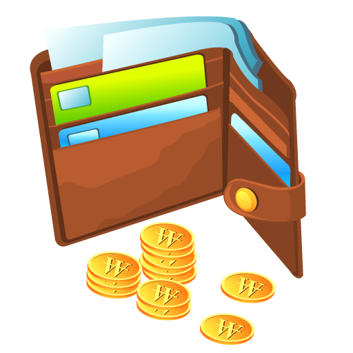 Coin, money, purse icon