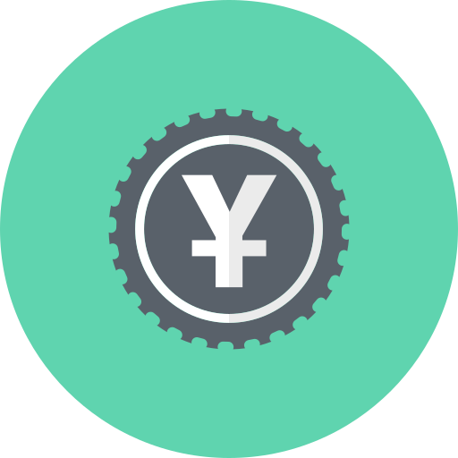 Cash, coin, currency, money, yen icon