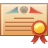Diploma, graduation, license icon