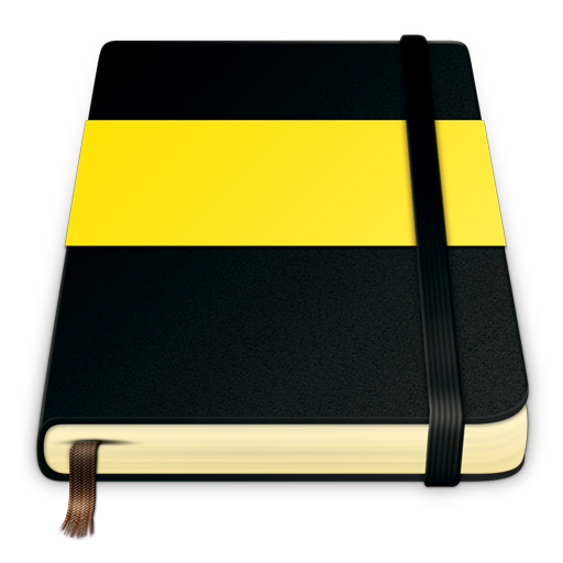 Moleskine, yellow icon