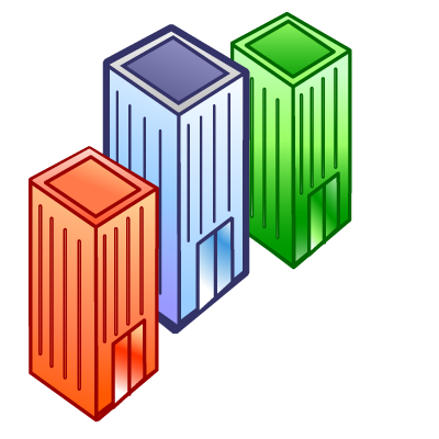 Companies, competitors, departmens, offices icon
