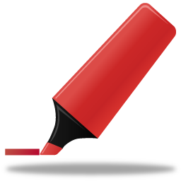 Highlightmarker, red icon