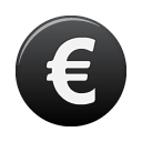 Currency, euro icon