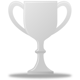 Silver, trophy icon