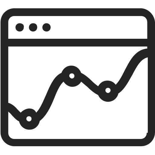 Evolucion, analytics, graph, statistics icon
