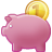 Piggy, money, savings, piggy bank, cash icon