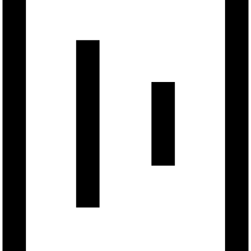 Blockchain, metal icon