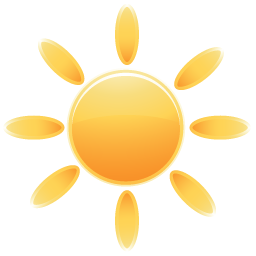 Weather, 24, sun icon